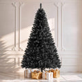 DWVO 7.5ft Artificial Black Halloween Christmas Tree, 1258 Tips
