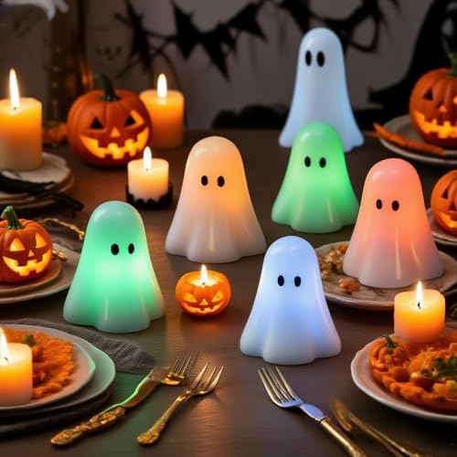 Wondise Halloween Flameless Candles Color Changing with Remote Timer