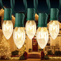 Minetom C9 Christmas Lights Outdoor, 50FT String Lights with 50+2 Bulbs