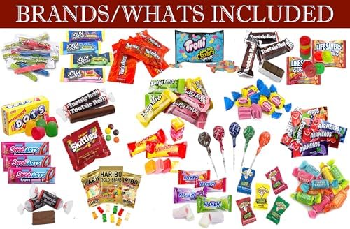 Assorted Classic Candy - Huge PARTY MIX Bulk BOX! 11.50 lbs / 184 oz Classic Individually Wrapped Candies of All Time America's Most Favorite Assorted Candies (180)