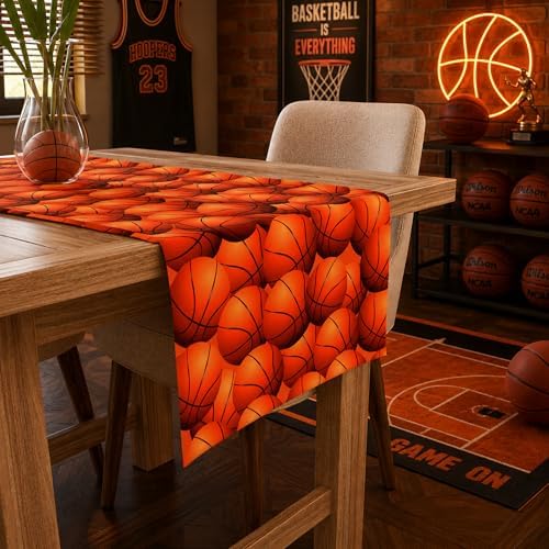 Basketball Party Decorations - Basketball Table Runner