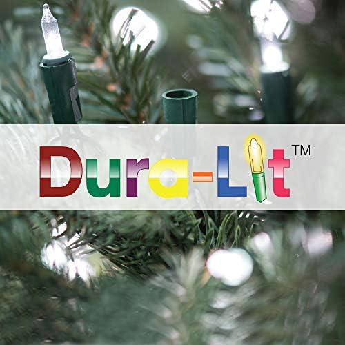 Vickerman 7.5' King Spruce Artificial Christmas Tree, Multi-Colored Dura-Lit LED Lights - Faux Christmas Tree - Seasonal Indoor Home Decor