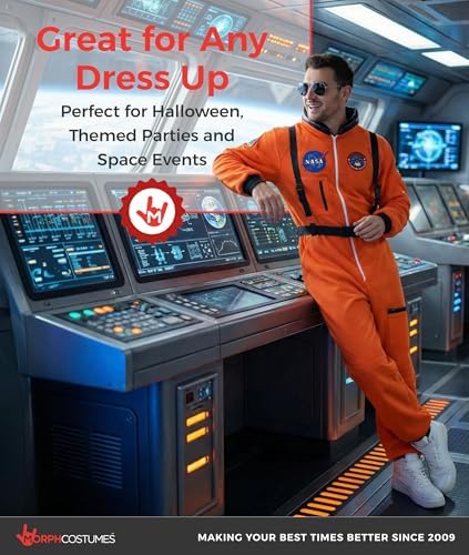 Morph, Astronaut Costume Men, Space Suit, Halloween Costumes for Men