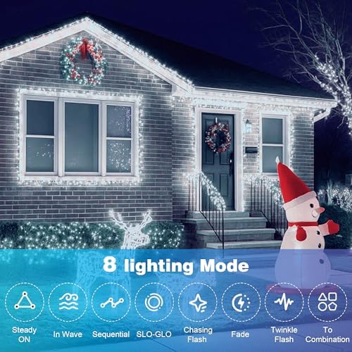 264FT Cool White Christmas Lights, 800 LED Outdoor Xmas String Lights