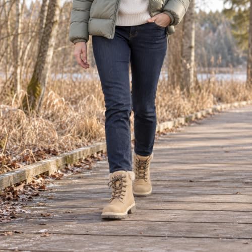 COTTIMO Womens Snow Hiking Winter Boots Casual Fur Lined Fashion Boots