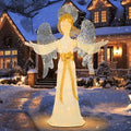 4 FT Lighted Christmas Angel, 3D Pre‑Lit Outdoor Yard Decor