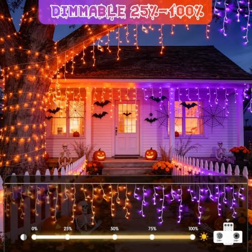 JMEXSUSS 400 LED Color Changing Halloween Lights Outdoor