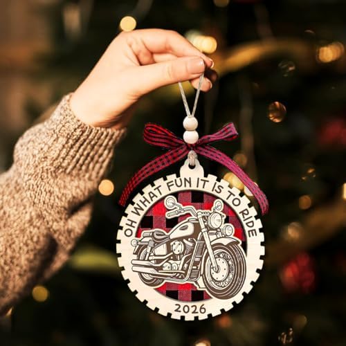 Motorcycle Ornament, Motorcycle Ornaments for Christmas Tree, Men Ornaments