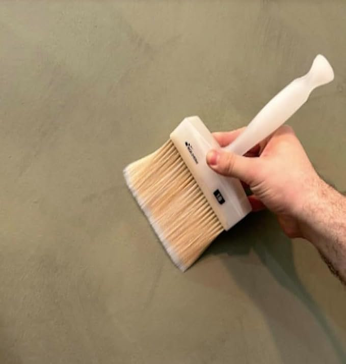 Meoded Lime Wash Brush – Professional Crosshatch Brush for Limewash & Mineral Paints, Natural Bristle Blend
