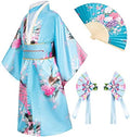Japanese Traditional Dress Kimono Robe for Kids Girls Costume