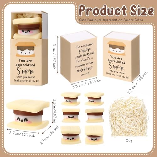 18 Sets Appreciation S'More Gifts for Employee Coworker Staff