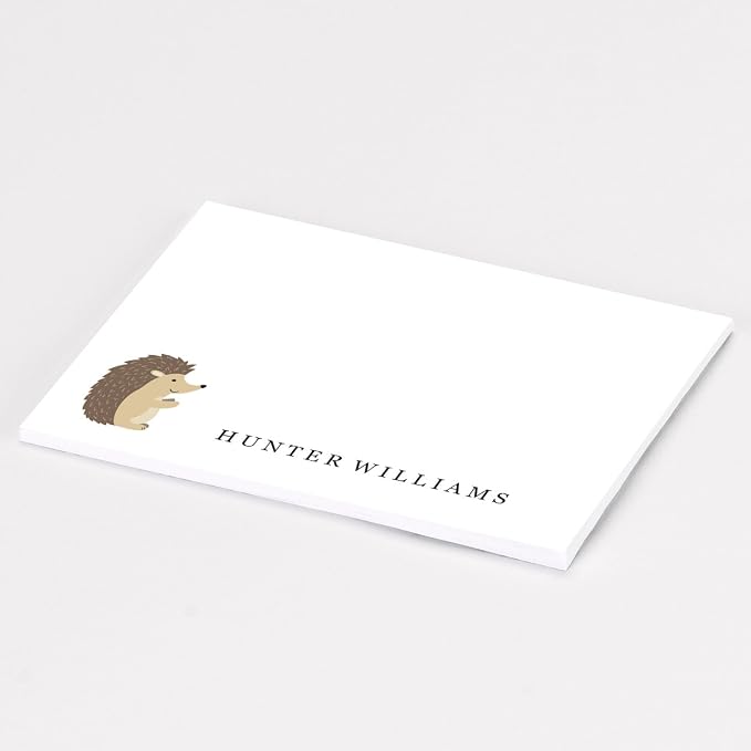 Custom Woodland Creature Hedge Hog Design Post It® Notes - Set of 6-50 Sheets per Post It® Note. Size of Each: 3in x 4in. Made in the USA.