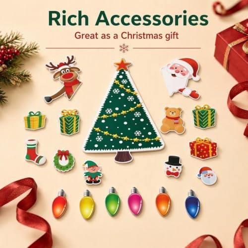Magnets for Fridge, Magnetic Sticker, Kitchen Decor, Fridge Magnets. (Xmas Tree-D)