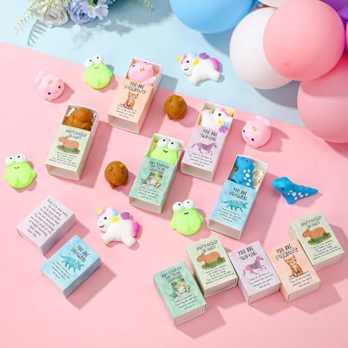 25 Sets Positive Gifts Animal Birthday Party Favors with Support Boxes