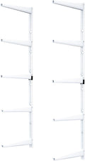 Delta Minimalistic White Shelf Brackets Cycle, Set of 10 Fully Adjustable 12-inch Heavy Duty Shelf Brackets, Holds Up to 800 lbs, Modern Shelf Bracket for Wood Shelves