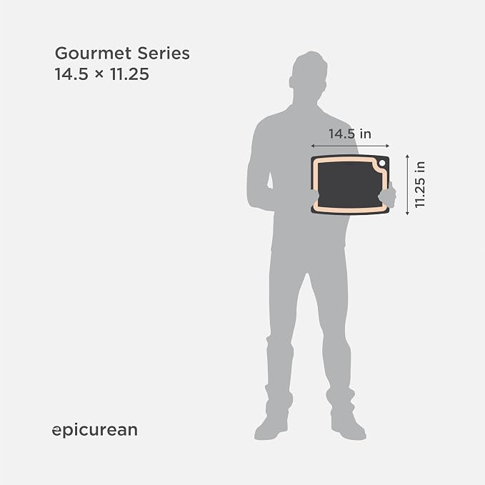 Epicurean Gourmet Series 14.5" × 11.25" Cutting Board in Slate/Natural