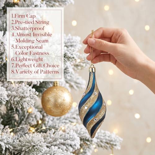 Valery Madelyn 40ct Christmas Tree Decorations Ball Ornaments Set Medium