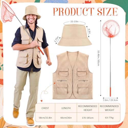 2 Set Butterfly Catcher Couple Costume Matching Halloween Outfits
