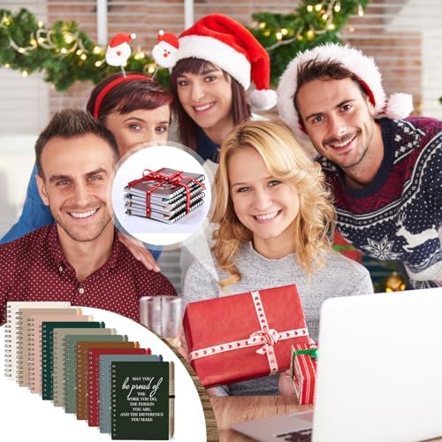Honoson 20 Sets/40 Pcs Employee Notebook Pen Gifts, Bright Color