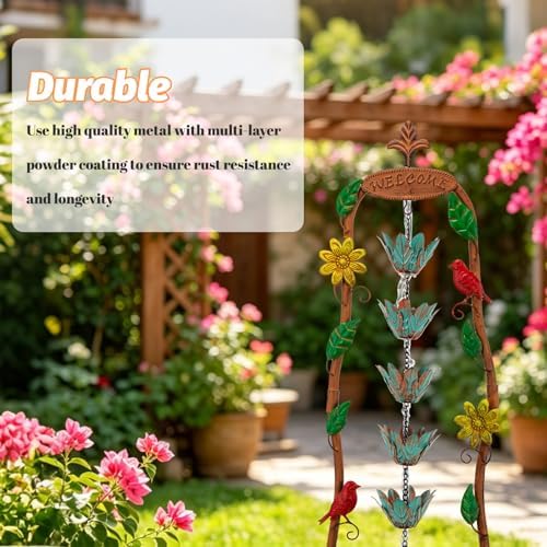 40.6" H Outdoor Tiered Water Fountain