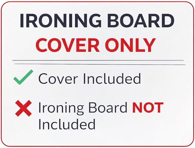 TIVIT Ironing Board Cover 19 x 55” – Made in Italy, Alumitek PRO Heat-Reflective, Thick 4-Layer Padding, Scorch & Stain Resistant