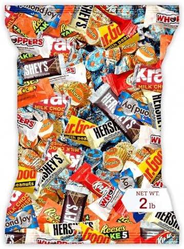 Chocolate Assorted Bulk Candy - 2 LB Chocolate Candy Variety Pack - Bulk Milk & Dark Chocolates Candies - BulkCandy Mix for CandyBags - Chocolates Variety Pack 2lb - Choco Candies