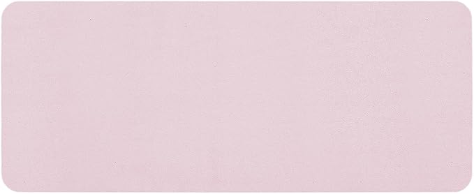 TYUU Pink Bath Mat, Bathroom Rugs Non Slip Washable Thin Absorbent Quick Dry Bath Mat Fits Under Door Bathroom Floor Mat Perfect for Bath, Shower, or Sink 24"x60" Pink