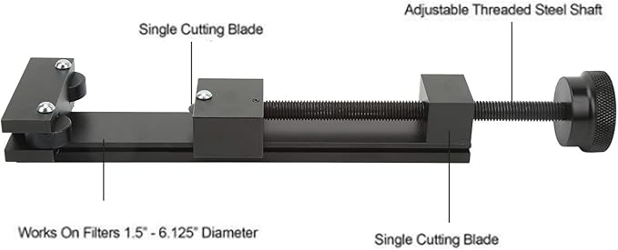 KIMISS Oil Filter Cutter Tool 81031, Aluminum, 1.5in to 6.125in, Universal Compatibility, Oil Filter Removal Tool