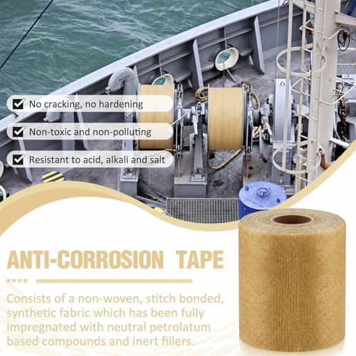 1 Pcs 6" X33' Corrosion Protection Pipe Tape Grease Tape