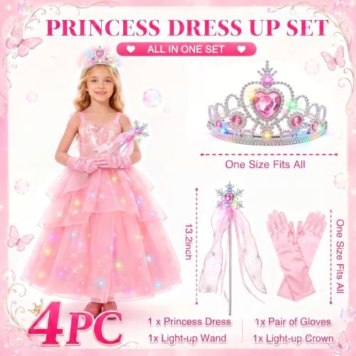 Good Witch Costume Princess Costume for Girls Pink Dress