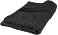 GILDEN TREE Waffle Bath Sheet Quick Dry Towel, Thin Luxury Bath Towels, Bath Sheets 40x80 Large Bath Towels, Modern Style (Faded Black)