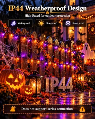 1Pack 300LED Smart Color Changing String Lights Halloween Lights App Remote