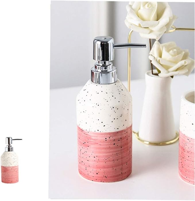 Kitchen Soap Dispenser Ceramic 6-Piece Set Toilet Bathroom Supplies Toothbrush Cup Hand Sanitizer Bottle Toothbrush Cup Toothbrush Holder Soap Box Countertop Soap Dispensers