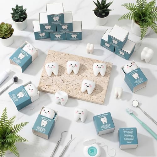 24 Sets Dental Gifts Tooth Toys with Boxes, You are Awesome Party Favors