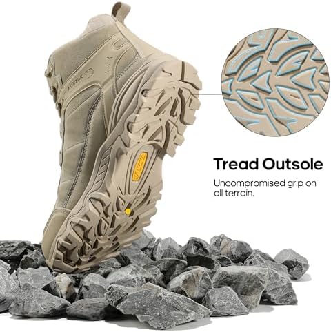 NORTIV 8 Men's Waterproof Lightweight Hiking Boots