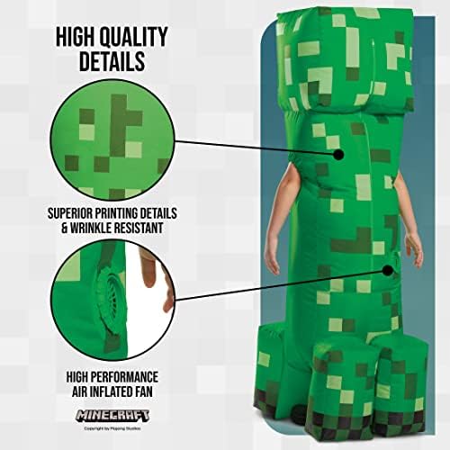 Disguise Minecraft Creeper Inflatable Costume, Green