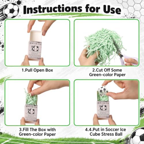 24 Sets Soccer Gifts Cool Soccer Party Favors with Support Boxes