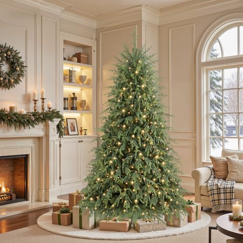 SHareconn 6ft Prelit Artificial Norfolk Pine Christmas Tree Color Lights