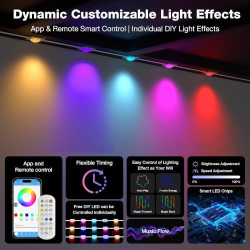 Permanent Outdoor Lights 100FT, 16 Million Colors Smart LED Christmas Lights with App Control, IP67 Waterproof Outside Lights for House Eaves, Patio & Garden – Holiday & Year-Round Decoration