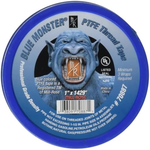 Blue Monster Teflon Tape - 1" x1,429 (Case of 27 Rolls)