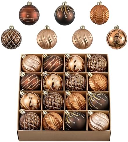 Valery Madelyn 16ct Christmas Tree Decorations Ball Ornaments 2.36 Inches