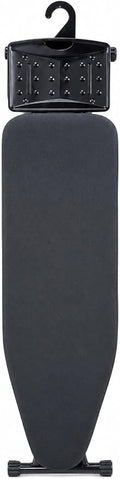 Ironing Board Metal Panel Iron Board 53" x 13.5", 7mm Thick Heat & Scorch Resistant Pad Full Metal Construction Ironing Board with Smart Hanger & 7 Adjustable Heights Compact and Space Saving