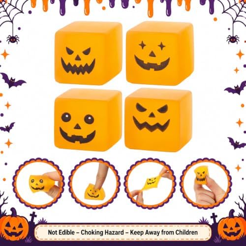 Thenshop 100 Pcs Halloween Christian Pumpkin Ice Cube Balls Party Favors