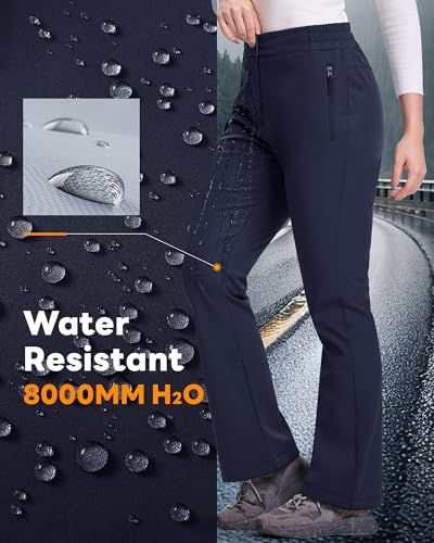 33,000ft Womens Ski Snow Pants Water Resistant Fleece Lined Hiking Warm