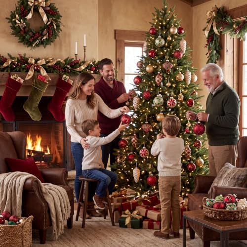 Valery Madelyn 10ct Christmas Glass Ornaments Tree Decorations Set