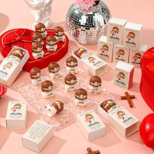 10 Sets Jesus Loves You Gifts Jesus Figures with Boxes