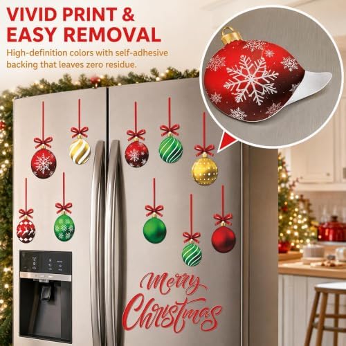 Magnets for Fridge, Magnetic Sticker, Kitchen Decor(Christmas-A)