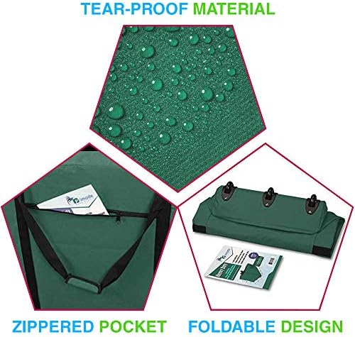 Rolling Tree Storage Bag, Fits Up to 9 ft. Disassembled Holiday Tree, 28" Height X 16" Wide X 60" Long, Extra Large Heavy Duty Storage Container with Wheels and Handles (Green)