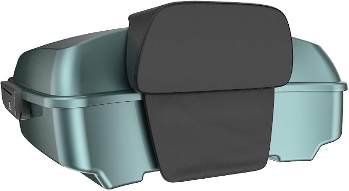 Advanblack Road Glide Tour Trunk Pack Silver Pine Chopped Tour Trunk Pack Backrest Pad for '97-'25 Harley Touring Road King Street Glide Electra Glide CVO models