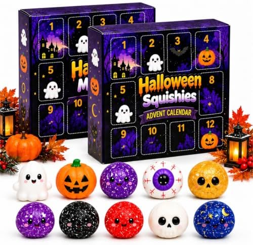 Halloween Squishies Advent Calendar 2026 Countdown for Adults